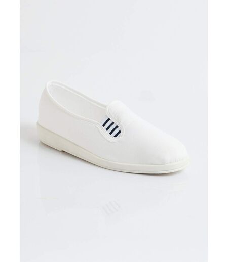 Mocassins toile largeur confort