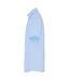 Premier Chemise à manches courtes en popeline extensible pour hommes (Bleu pâle) - UTRW6589