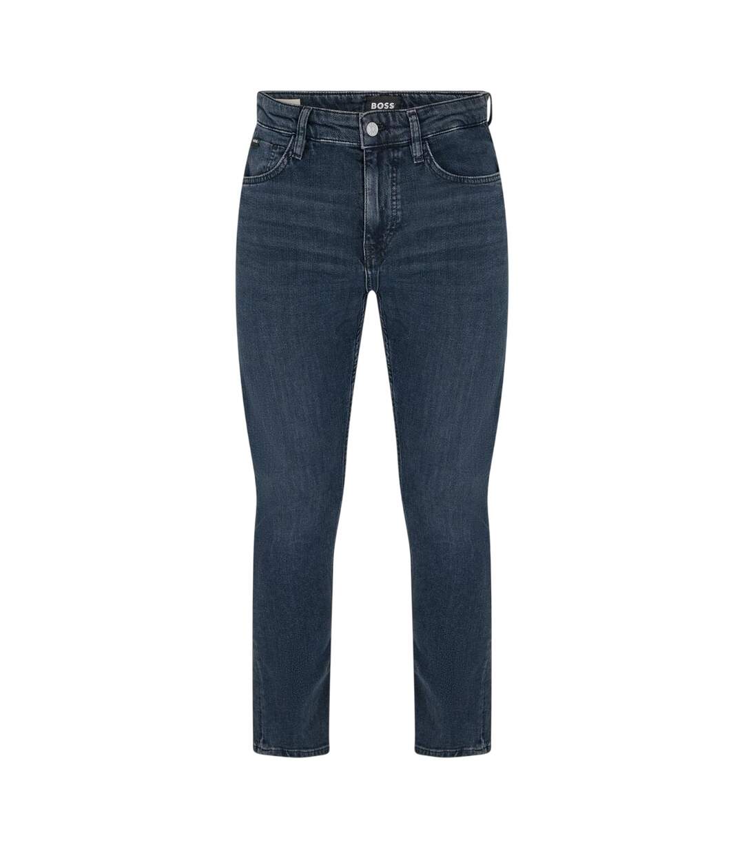 Mens Delaware Denim Slim Jeans Dark Blue Boss-1