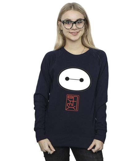 Disney - Sweat BIG HERO BAYMAX ICON - Femme (Bleu marine) - UTBI11531