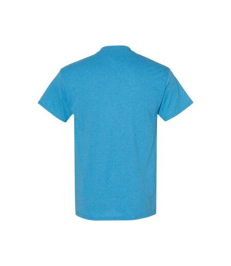 Mens Heavy Cotton T-shirt Sapphire Blue Heather Gildan