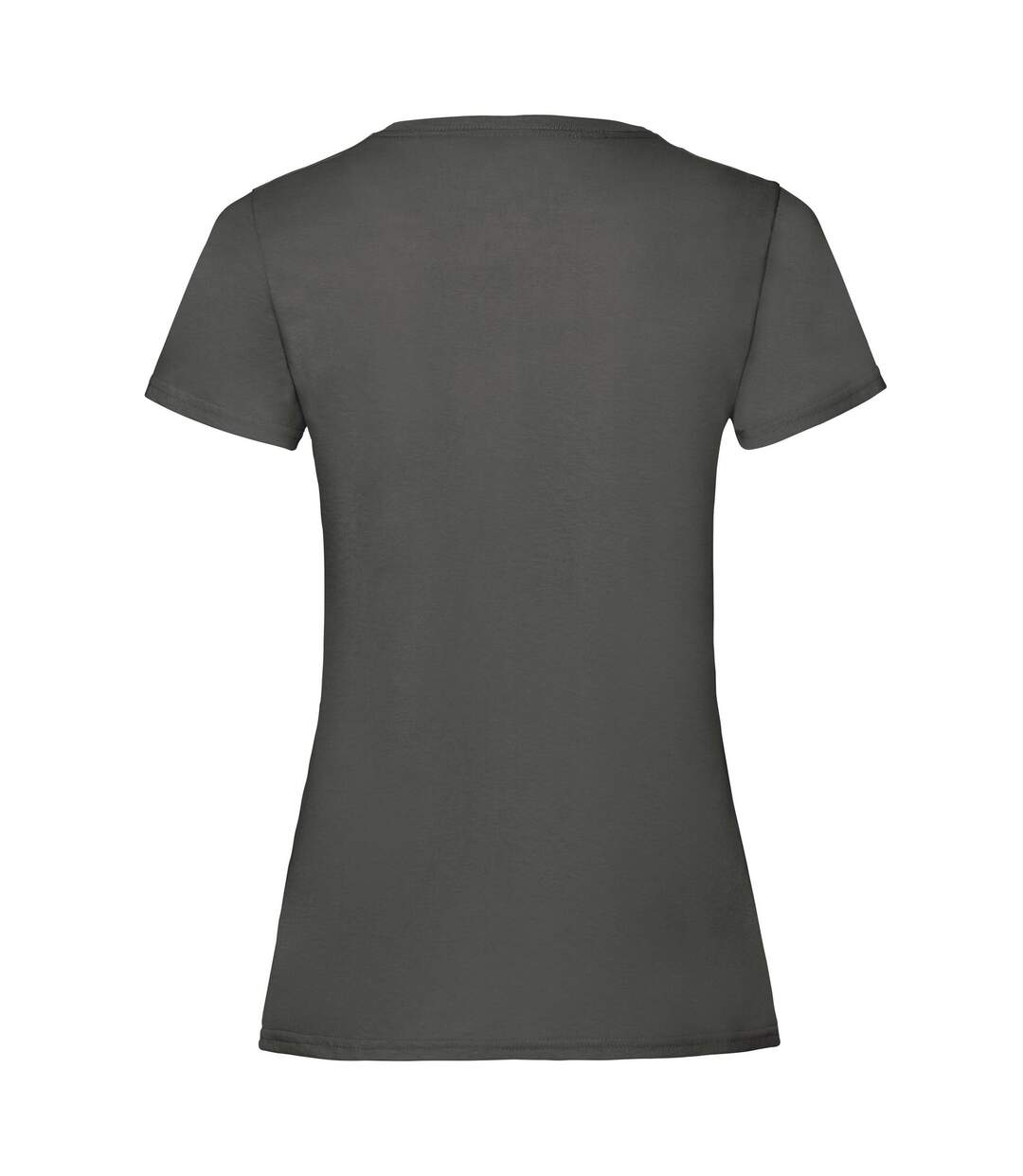 Womens/ladies lady fit t-shirt light graphite Fruit of the Loom-2