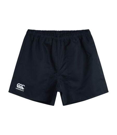 Mens Professional Polyester Shorts Black Canterbury
