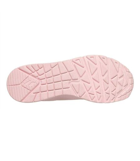 Baskets Uno Stand On Air Femme Rose Skechers