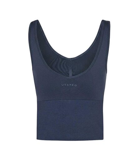 Débardeur Sans Manches Femme Bleu Marine USA