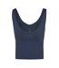 Débardeur Sans Manches Femme Bleu Marine USA-3