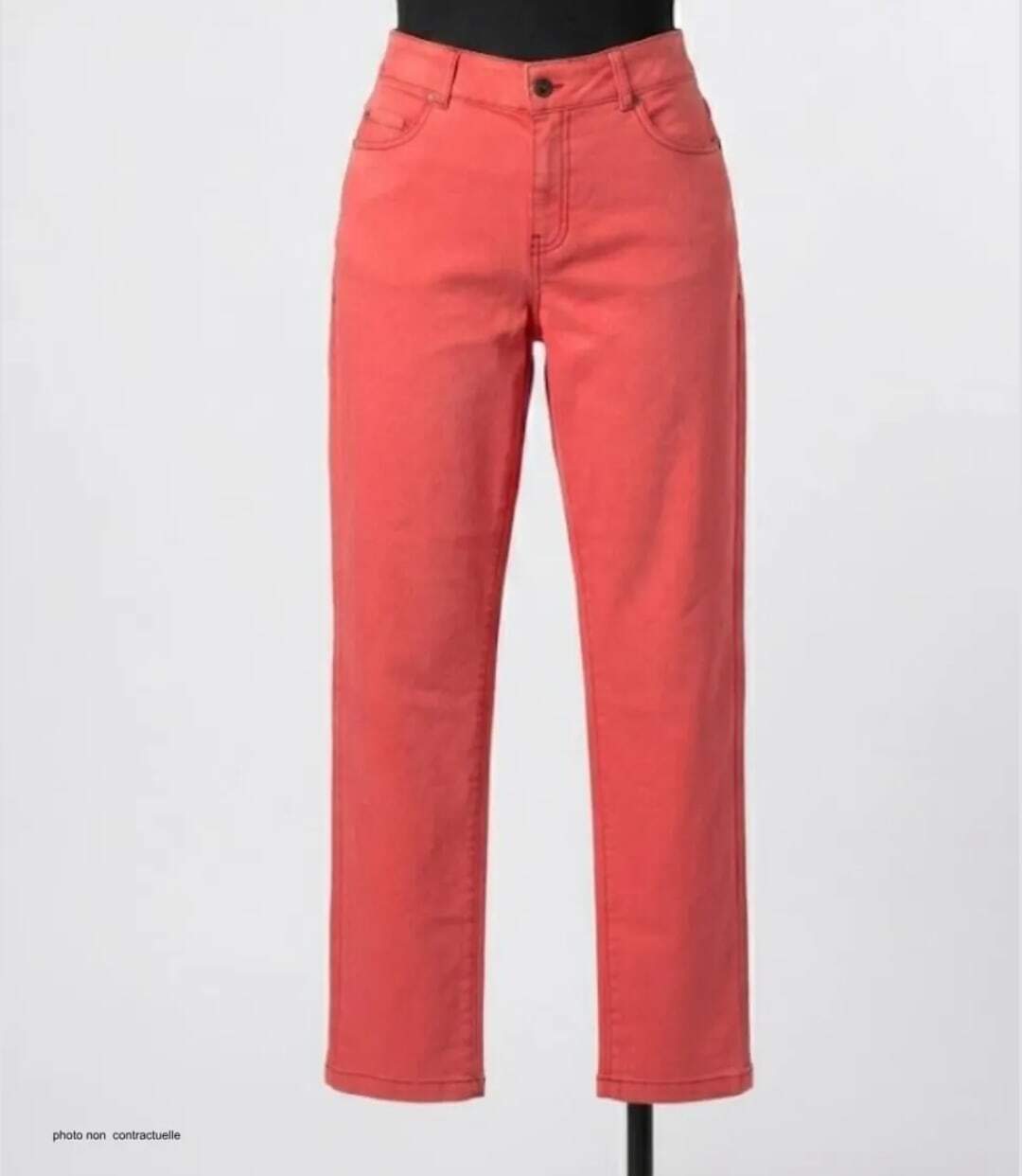 MAYFLOWER PANTF3002A - Pantalon ultra-stretch corail : confort absolu et style vitaminé-3