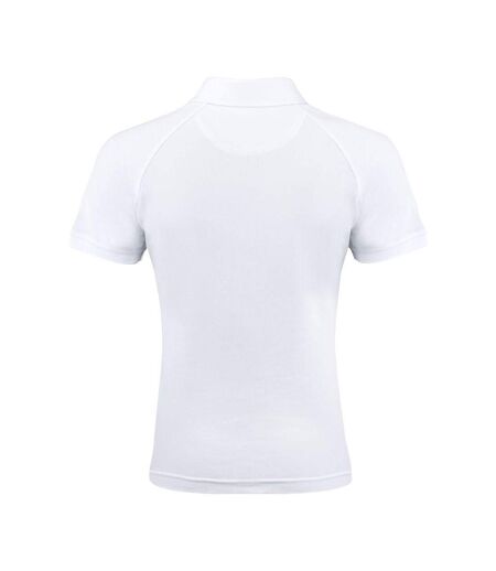 Womens/ladies Brookings Polo Shirt White Harvest