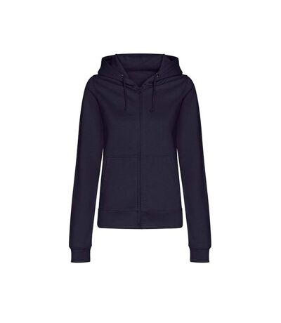 Sweat À Capuche College Femme Bleu Marine Awdis