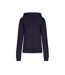 Sweat À Capuche College Femme Bleu Marine Awdis-1