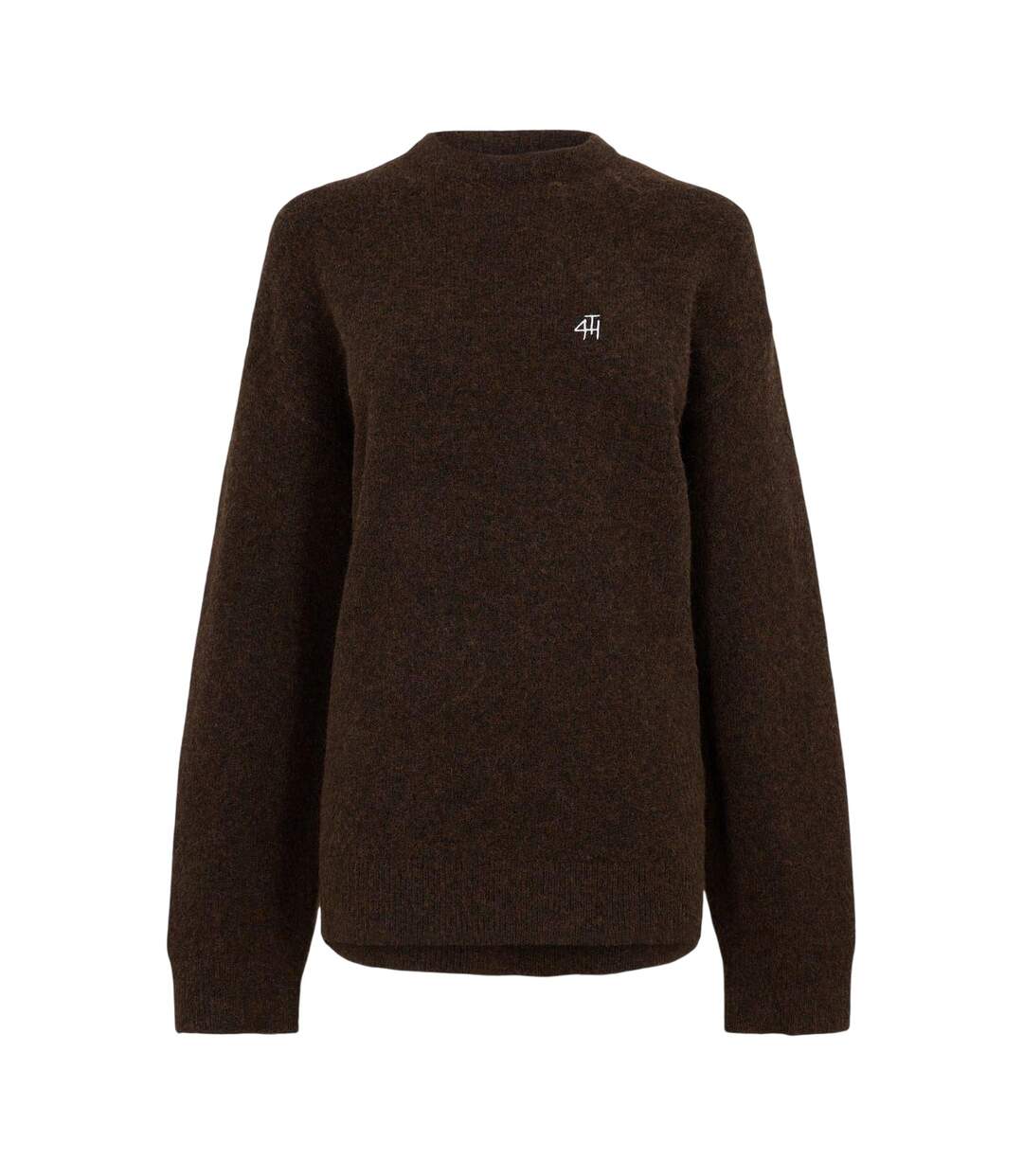 Sweat Motif/style Logo Brodé Femme Marron 4th & Reckless-2
