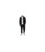 Mens Hooded Long-sleeved Tracksuit Set Black Puma-1