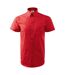 Chemise Motif/style Uni Chic Homme Rouge Malfini-1