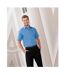 Chemise À Manches Courtes En Popeline  Collection Pour Homme Bleu Clair Russell-4