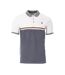 Polo Blanc/Bleu Homme RMS26 91182 - L