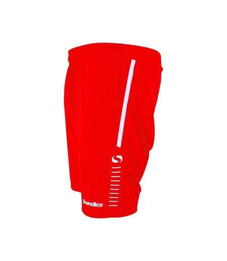 Short Entraînement Motif/style Rayure Latérale Homme Rouge Sondico