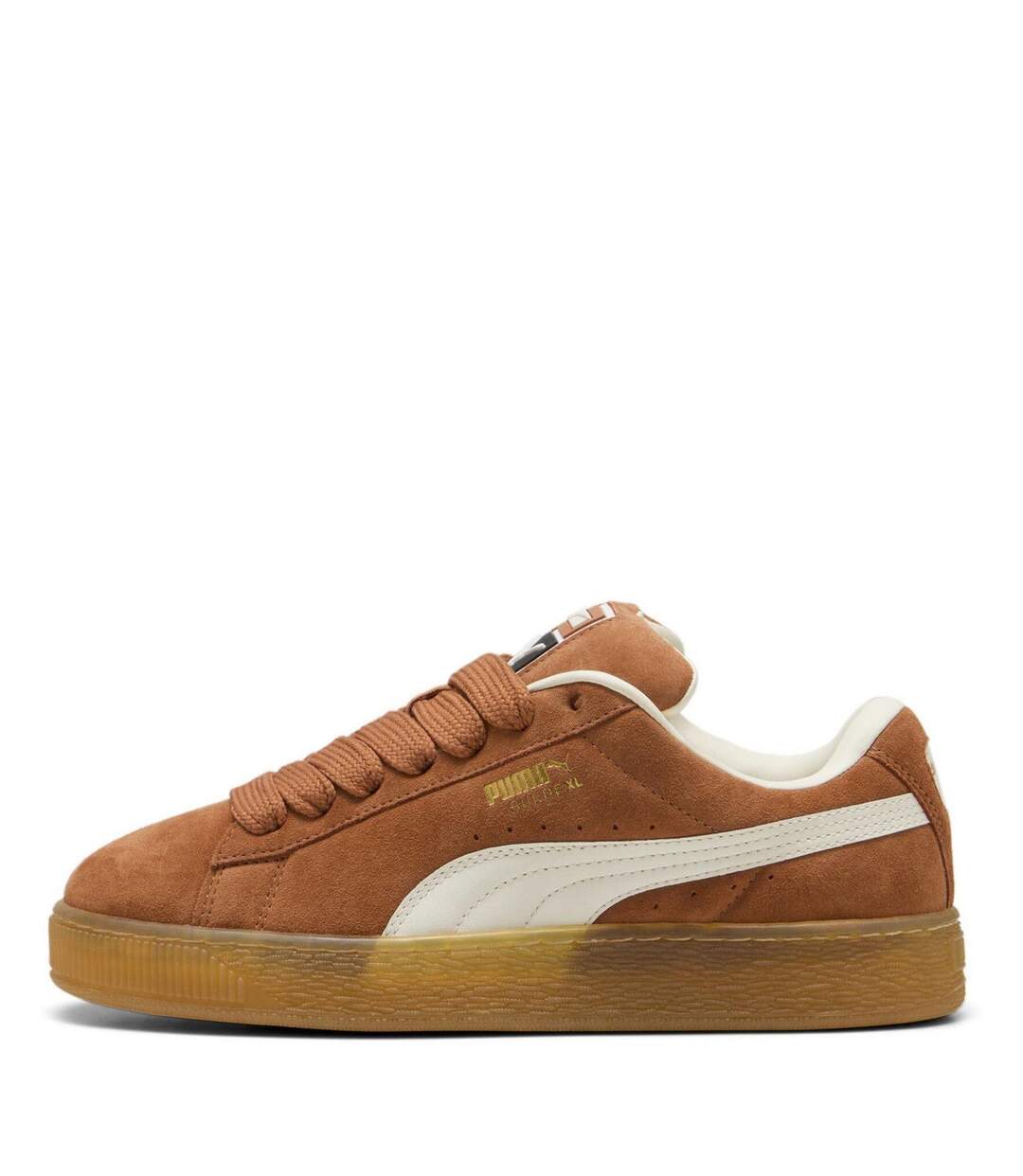 Mens Xl Suede Trainers Brandy White Puma-2