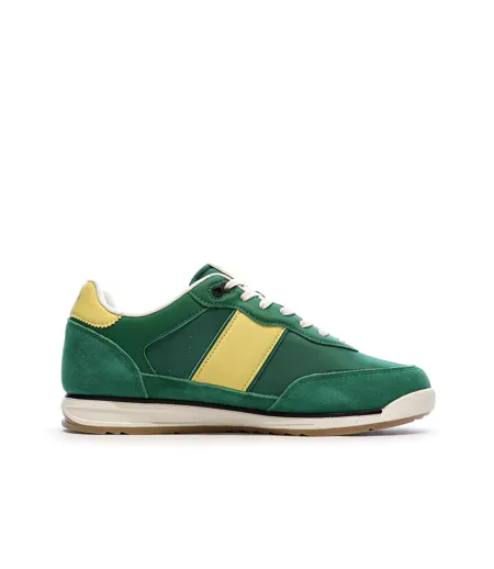 Baskets verte/jaune homme teddy smith 120506