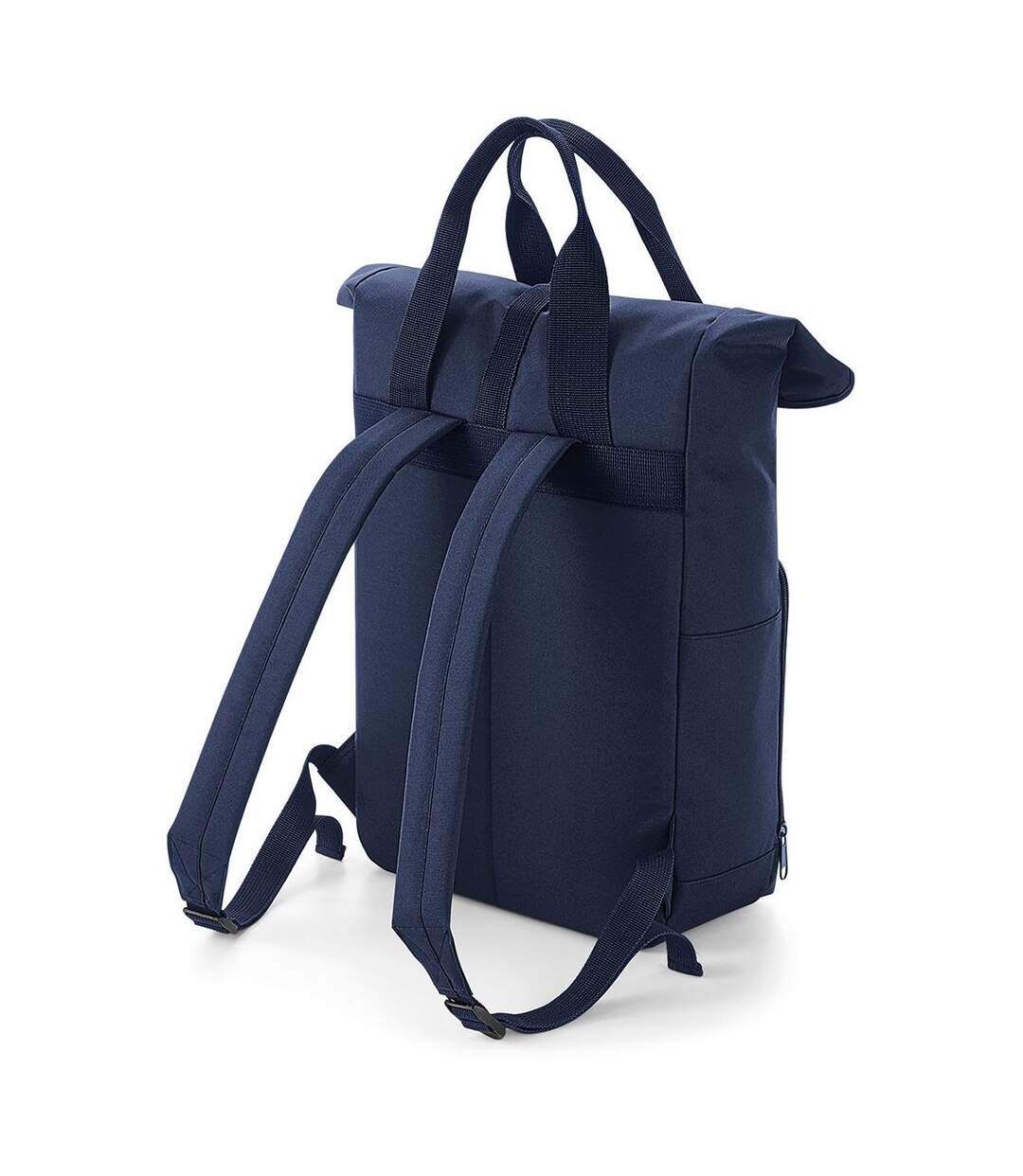 Sac à dos urbain rolltop et poignées - 14 litres - BG118 - bleu marine-3