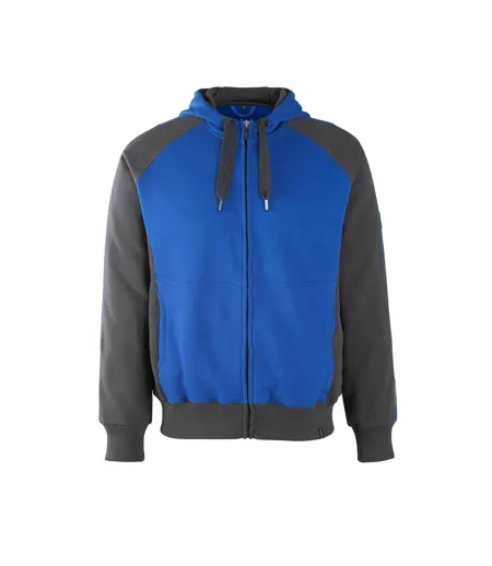 Mens Unique Wiesbaden Full Zip Hoodie Royal Blue Dark Navy Mascot