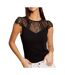 T-shirt Noir Femme Morgan Giulia - L