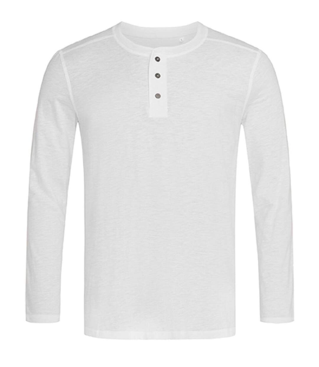 T-shirt manches longues - Homme - ST9460 - blanc-1