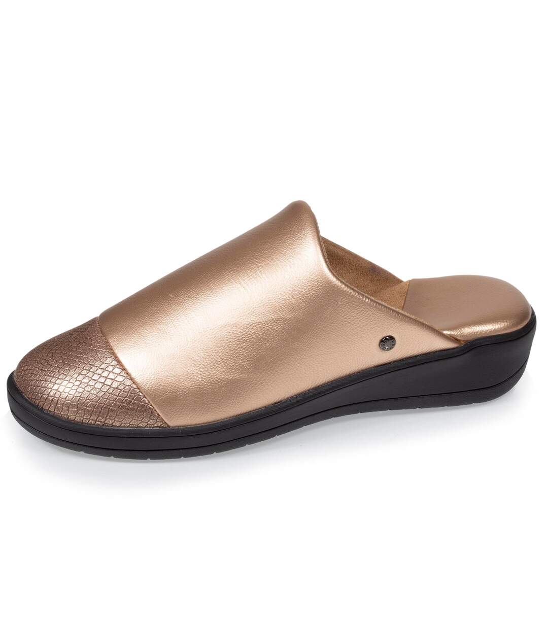 Isotoner Chaussons Mules femme ultra confortables et légères, faciles à enfiler, talon de 4,5 cm-1