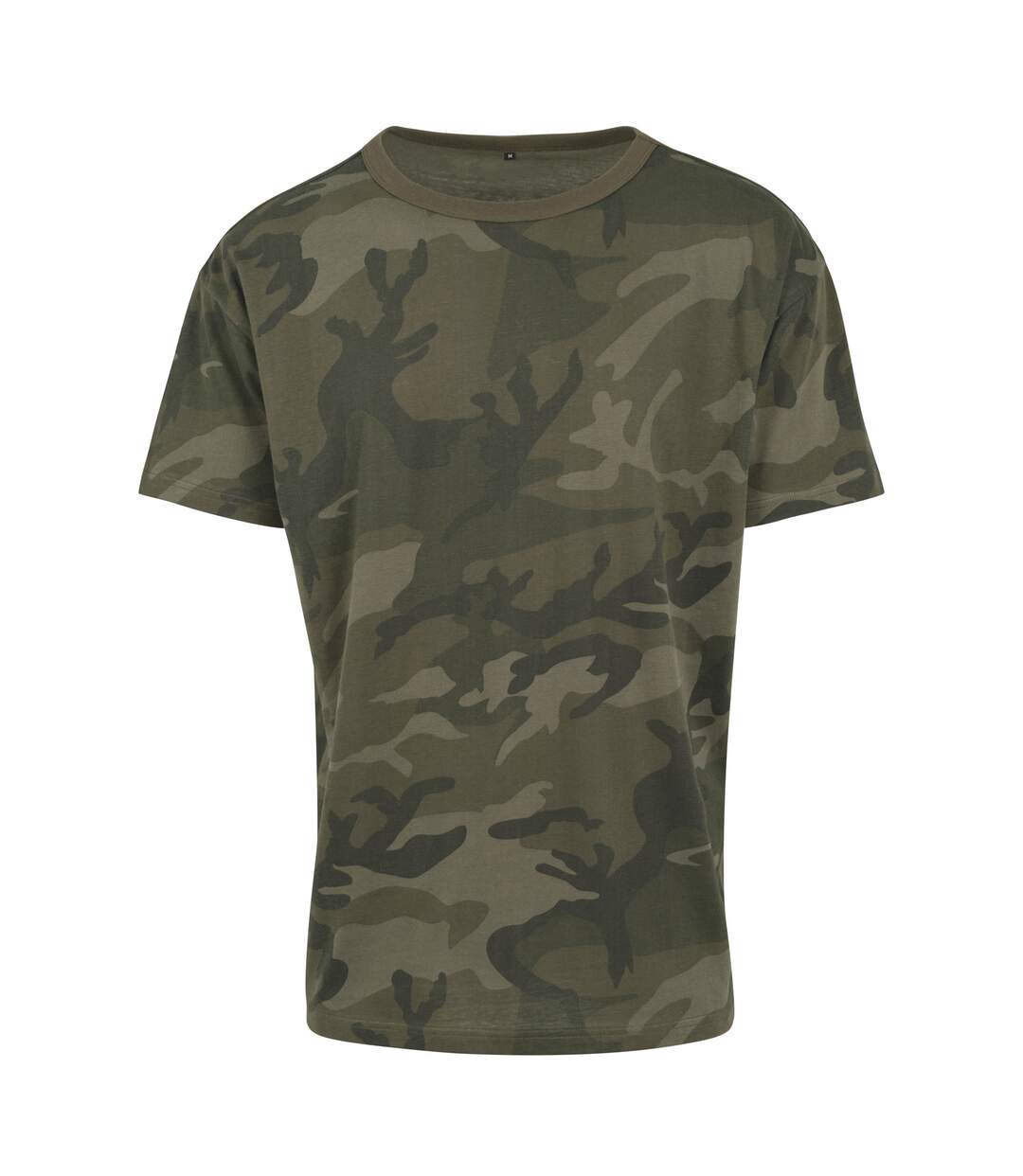 Unisex Adult Camouflage T-shirt Olive Build Your Brand-1