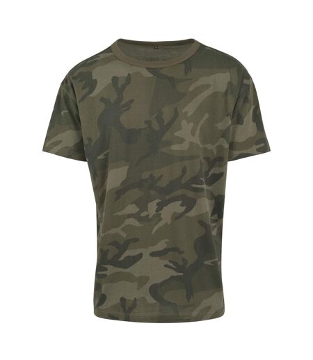 Unisex Adult Camouflage T-shirt Olive Build Your Brand