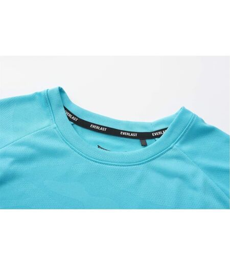 Mens Chest Logo T-shirt Cyan Everlast
