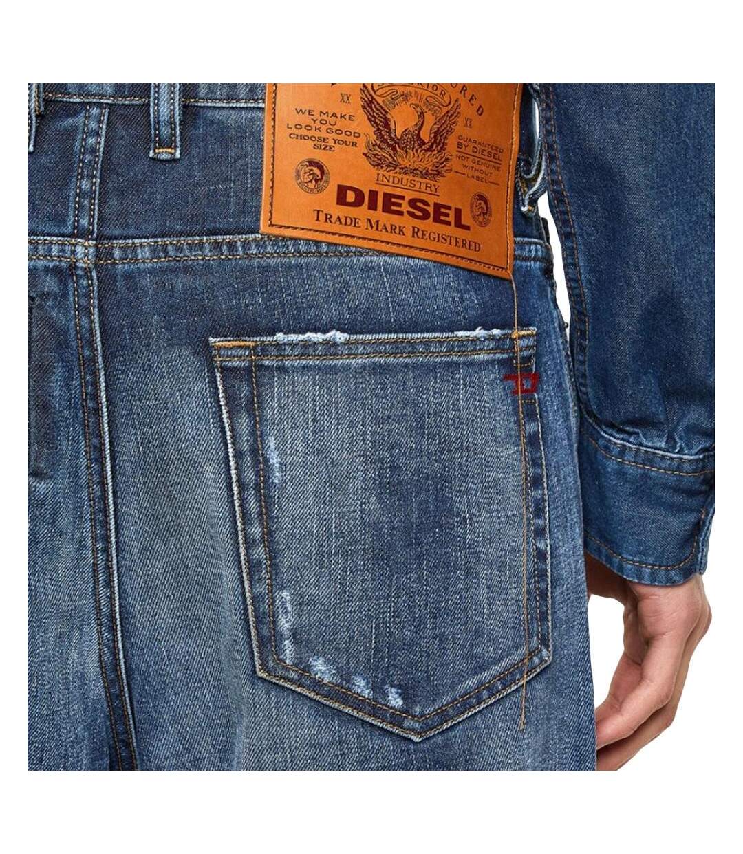 Jean Carrot Bleu Homme Diesel D-vider - W28-L30-3