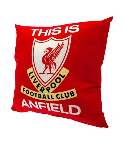 Liverpool FC - Coussin THIS IS ANFIELD (Rouge / Blanc) (35 cm x 35 cm) - UTTA9719