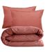Parure de lit uni percale de coton MANOIR Taie 50x70 cm-2
