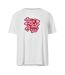 Womens/ladies Back To Bed Pyjama Set Red Urban Threads-3