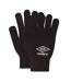 Knitted Gloves One Size Black Umbro-3