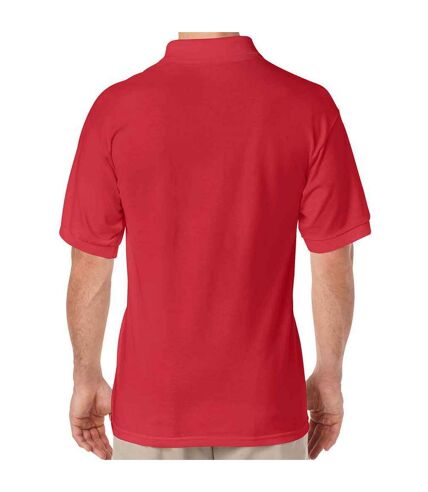 Mens dryblend polo shirt red Gildan