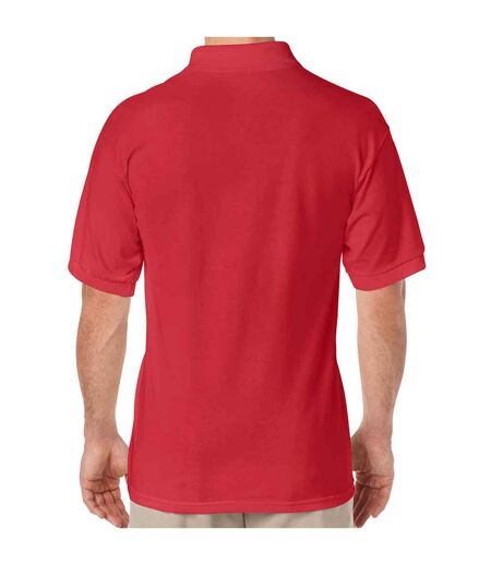 Polo homme rouge Gildan