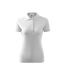 Womens/ladies Pique Polo Shirt White Adler-1