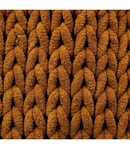 Tapis Salle de Bain Tissé Épais 50x75cm Marron Tabac