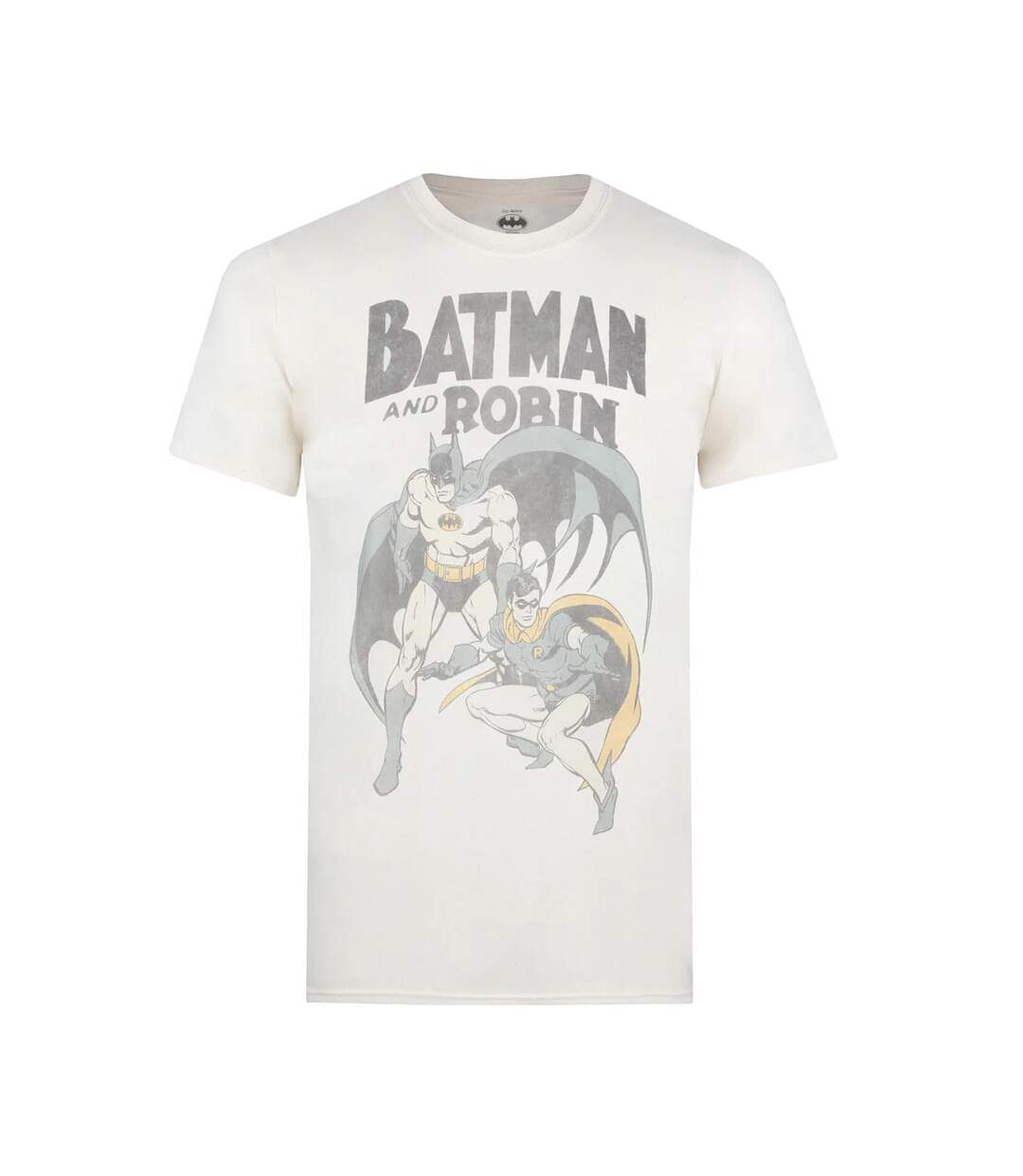 Batman Mens Batman And Robin Vintage T-Shirt (Naturel) - UTTV772