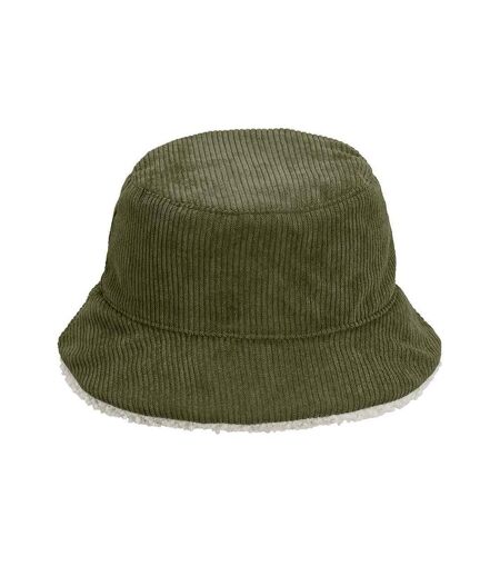 SOLS Unisex Adult 2 in 1 Reversible Bucket Hat (Army/Beige)