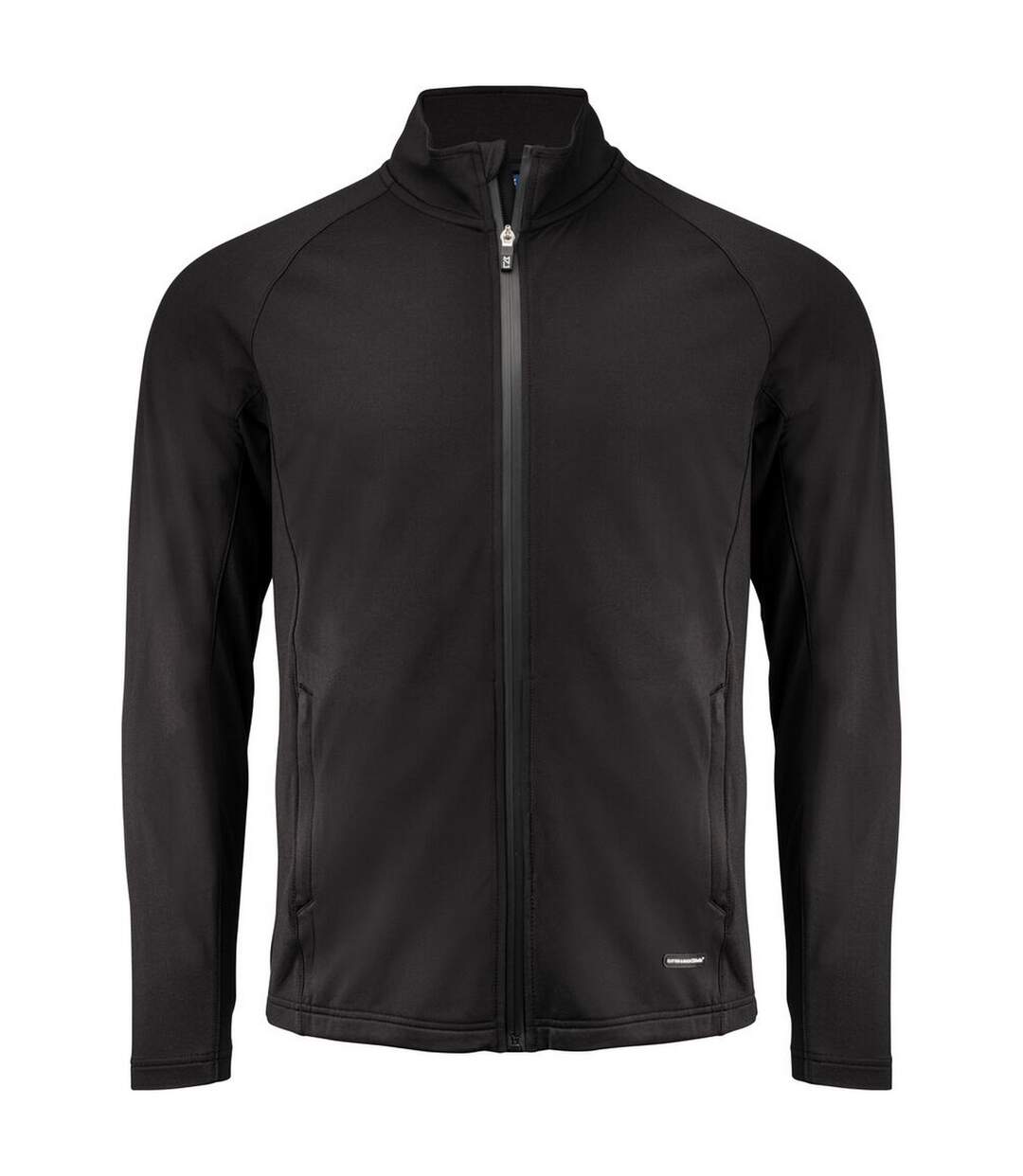 Mens Adapt Full Zip Fleece Jacket Black Cutter & Buck-2