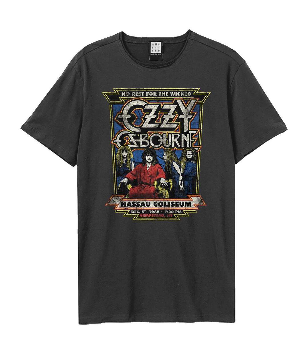 T-shirt No Rest For The Wicked Adulte Charbon Amplified-1