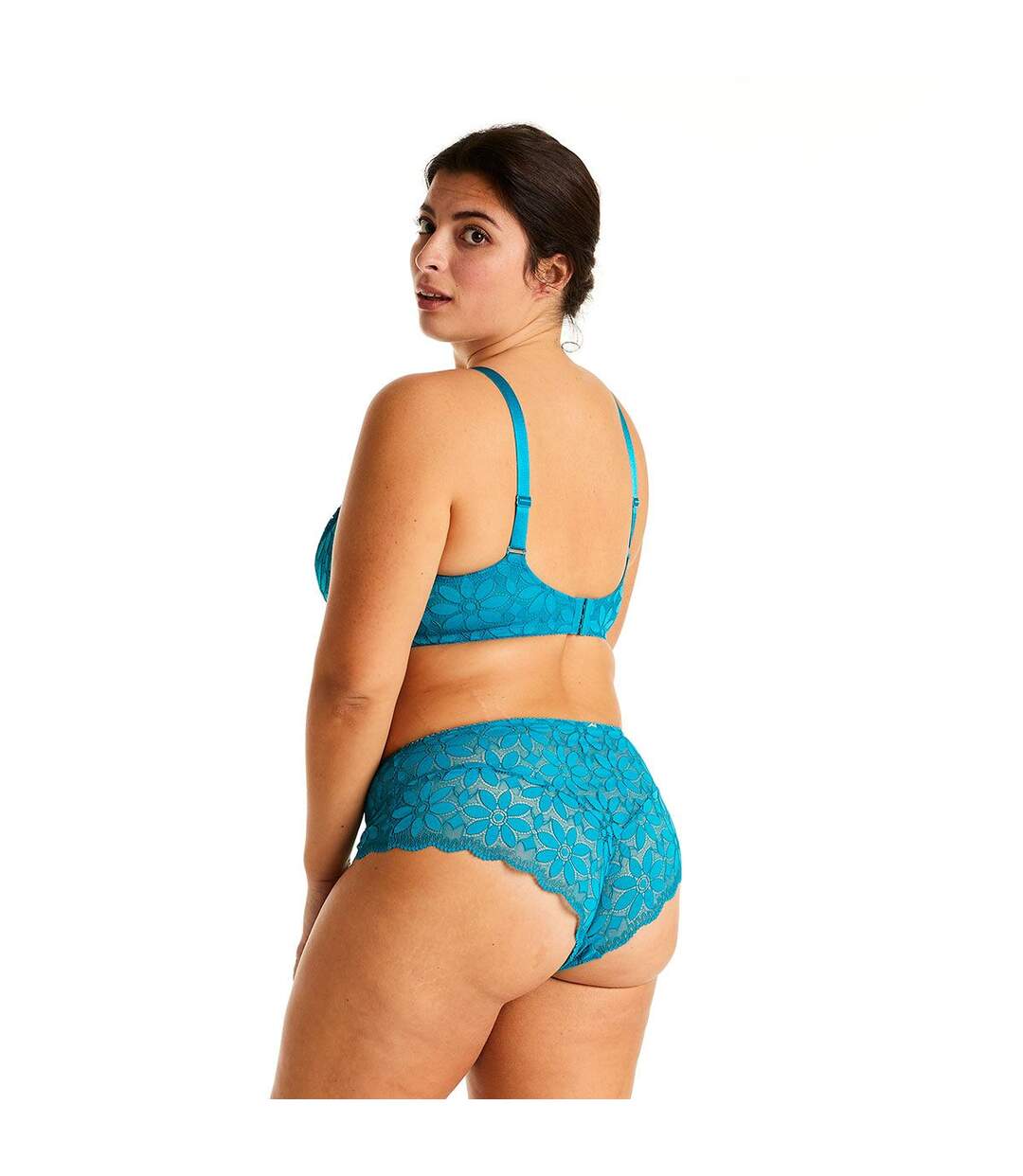 Soutien-gorge à armatures turquoise Fossette-4