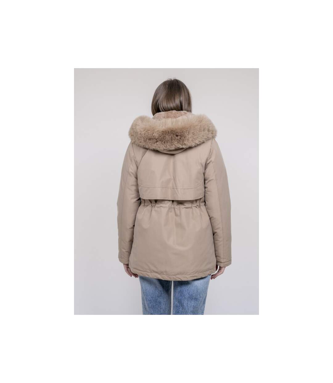 Parka à capuche avec fausse fourrure USMAR - Dona X Lisa-2