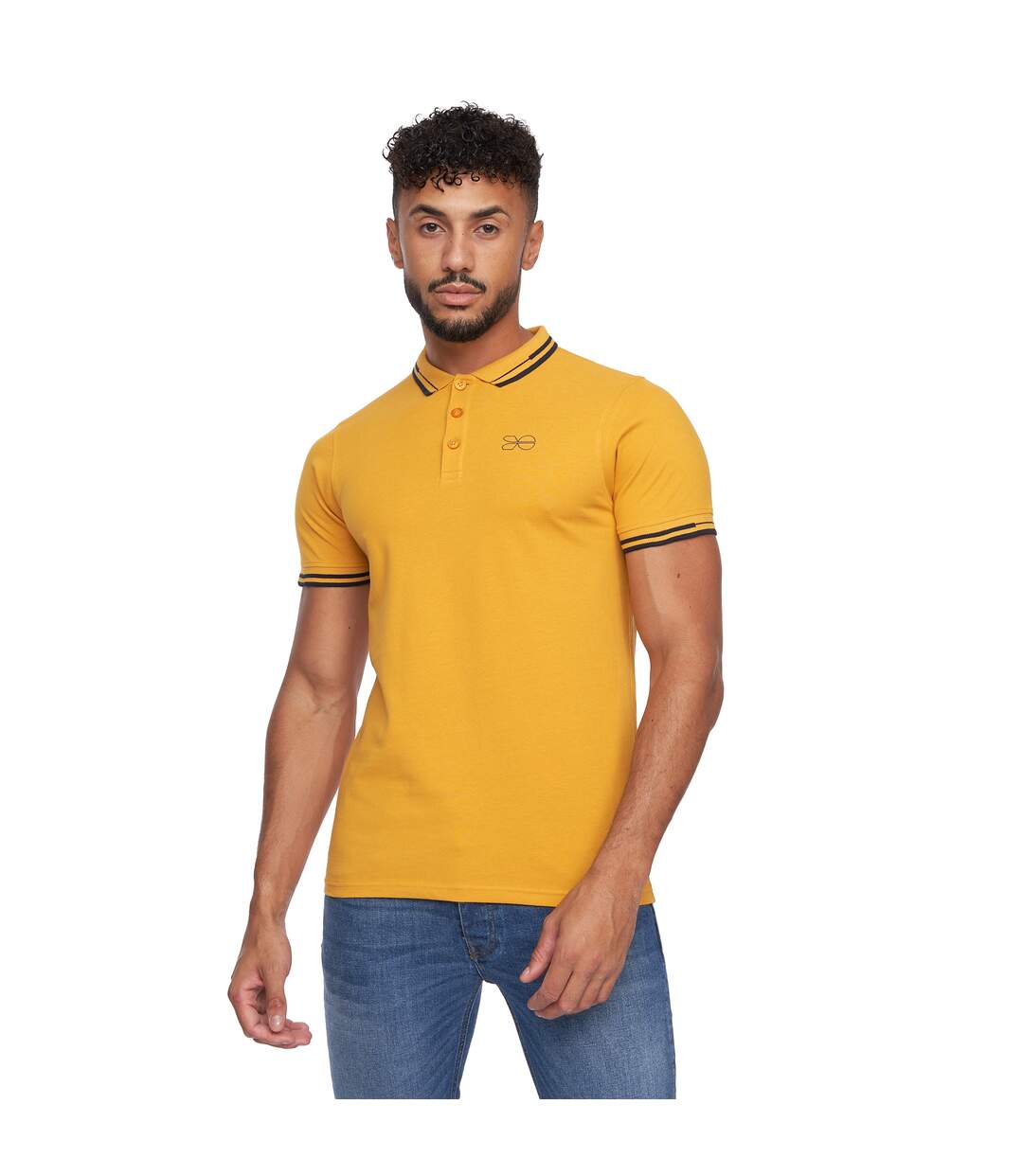 Polo kermlax homme jaune Crosshatch-1