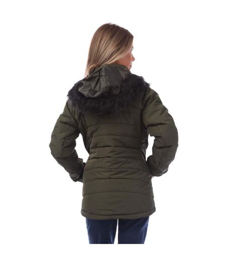 Doudoune Matelassée Translate Femme Vert Kaki Trespass