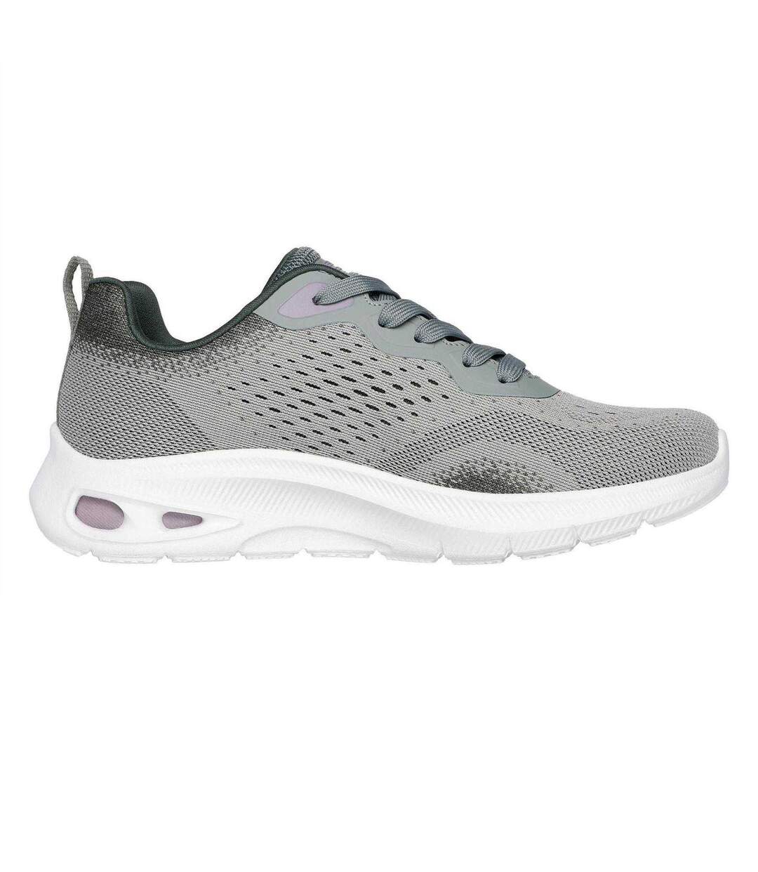 Womens/ladies Bobs Trainers Slate Skechers-1
