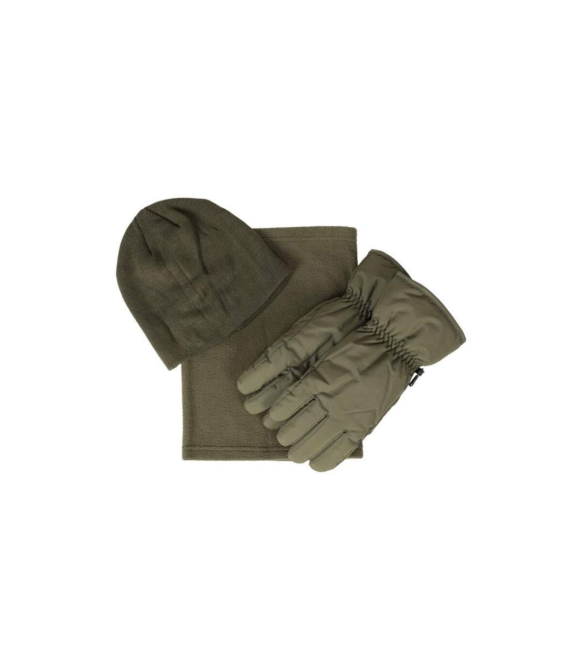 Mountain Warehouse Mens Hat Gloves And Scarf Set (Green) (M)