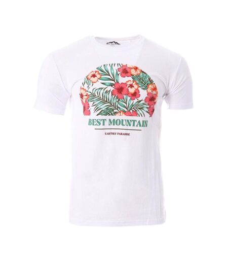 T-shirt blanc homme best mountain 1016 - l
